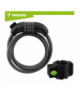 Zapięcie rowerowe 120cm, szyfr, linka 13.5mm, z uchwytem montażowym, zabezpieczenie roweru, Trizand 18986