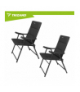 Krzesła turystyczne, składane, 2szt. 91x70x59cm z podłokietnikami, Trizand 19015