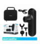 Pistolet do masażu mini 2x2500mAh, 5 trybów, 4 końcówki, etui, USB-C, do 4,5 godziny pracy, Isomedix 27311 18991
