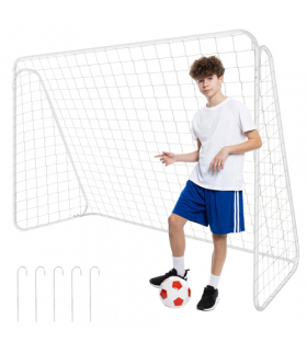 Bramka do piłki nożnej, metalowa, treningowa dla dzieci, 213x150x90cm, bramka piłkarska, Trizand 19016