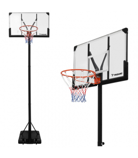 Kosz do koszykówki 305cm, duża tablica i obręcz 45cm, regulowany, wolnostojący, mobilny, Trizand 18987