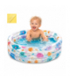 Basen dmuchany dla malucha, brodzik dla dzieci 1 do 3 lat, 61x22cm, 28L, morskie zwierzęta, Intex 57106NP 18970