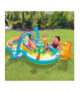 Wodny plac zabaw Dinoland, 302x229x112cm, zjeżdżalnia fontanna 6 piłeczek Intex 57135NP 18967