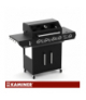 Grill gazowy, ogrodowym, nierdzewny z szafką na butlę, 17kW Varen Black 5.0, żeliwny ruszt Kaminer 19019
