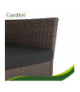 Meble ogrodowe technorattanowe, zestaw mebli rattanowych do ogrodowu i na taras, rattan, stolik, sofa, brązowe Gardlov 26911 18881