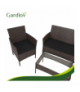 Meble ogrodowe technorattanowe, zestaw mebli rattanowych do ogrodowu i na taras, rattan, stolik, sofa, brązowe Gardlov 26911 18881