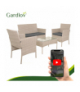 Meble ogrodowe technorattanowe, zestaw mebli rattanowych do ogrodowu i na taras, rattan, stolik, sofa, beżowy Gardlov 26909 18829