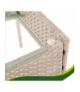 Meble ogrodowe technorattanowe, zestaw mebli rattanowych do ogrodowu i na taras, rattan, stolik, sofa, beżowy Gardlov 26909 18829