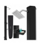Solarny prysznic 40L, ogrodowy, 60°C, regulacja, LED, 360°, kran + akcesoria, Gardlov 19004