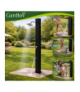 Solarny prysznic 40L, ogrodowy, 60°C, regulacja, LED, 360°, kran + akcesoria, Gardlov 19004