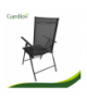 Krzesło ogrodowe składane 2szt. regulowane z zagłówkiem, czarne Gardlov 19031