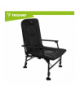 Krzesło wędkarskie fotel regulowany, składany z podłokietnikami i oparciem, czarny, Trizand 19022
