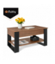 Stolik kawowy 92x51x45cm, podnoszony blat, regulacja 3w1, schowek, półka, Ruhhy 19026