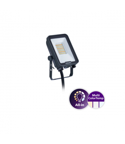 Naświetlacz Philips Ledinaire BVP167 10W 1100 1200lm all-in zmienna barwa świecenia LED12830_40_65 DOB 10W SWB 5 lat gwararancji