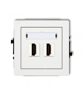 DECO Mechanizm gniazda podwójnego HDMI Karlik DHDMI-2