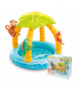 Basen dmuchany dla dzieci Tropikalna Wyspa 102x86cm z daszkiem, wodny plac zabaw, INTEX 58417NP 18971