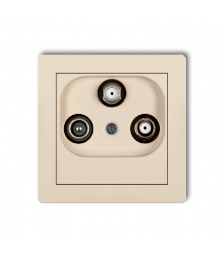 DECO Mechanizm gniazda abonenckiego 2 wyjścia SAT + TV Karlik 1DGSN