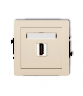 DECO Mechanizm gniazda pojedynczego HDMI Karlik 1DHDMI-1