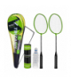 Zestaw do badmintona 9 elementów, 2 rakietki, 6 lotek, pokrowiec, paletki, Trizand 19052