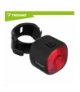 Lampka rowerowa tylna, czerwona, LED, USB-C, 6 trybów, 17 diod LED, IP66, do 100 godzin pracy, 2 sposoby montażu, Trizand 19054