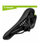 Siodełko rowerowe 28x14cm, komfortowe, amortyzowane, uniwersalne mocowanie, perforacja wentylacyjna, system tłumienia drgań, miękka pianka amortyzująca, do 100kg, czarne Trizand 19072