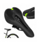 Siodełko rowerowe 28x14cm, komfortowe, amortyzowane, uniwersalne mocowanie, perforacja wentylacyjna, system tłumienia drgań, miękka pianka amortyzująca, do 100kg, czarne Trizand 19072