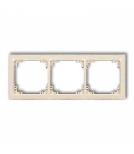 DECO Ramka uniwersalna potrójna z tworzywa DECO Soft Karlik 1DRSO-3