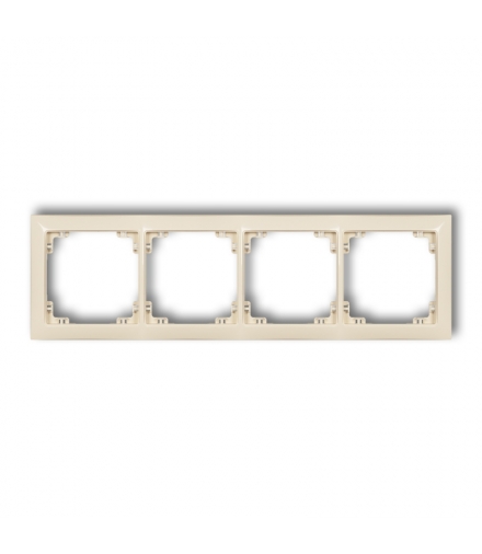 DECO Ramka uniwersalna poczwórna z tworzywa DECO Soft Karlik 1DRSO-4