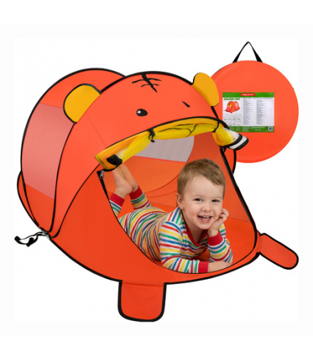 Namiot plażowy dla dzieci, niedźwiadek, 180x95x82cm, samorozkładany Kruzzel 19074