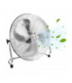 Wentylator podłogowy 50cm, 130W, metalowy, mocny, 3 prędkości, aluminiowe śmigła, łożyska kulkowe, kabel 180cm, Ruhhy 19073