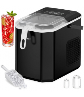 Kostkarka do lodu Ruhhy 1.2L, 12kg/24h, szybka produkcja lodu, czarna Ruhhy 19055