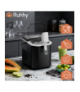 Kostkarka do lodu Ruhhy 1.2L, 12kg/24h, szybka produkcja lodu, czarna Ruhhy 19055