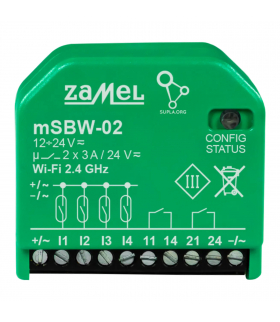 MINI Sterownik bramowy wi-fi 2-kanałowy dwukierunkowy mSBW-02 SUPLA