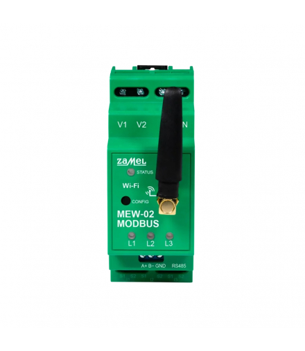 MONITOR ENERGII ELEKTRYCZNEJ MODBUS WI-FI 3F+N MEW-02 bez przekładników MODBUS/SOL
