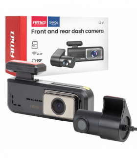 Wideorejestrator samochodowy 2K + 1K WLAN 512 GB WIFI Full HD AMiO 04800