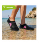 Buty do wody czarne + róż, do sportów wodnych, na plaże kamieniste, jeżowce, antypoślizgowe, szybkoschnące, rozmiar 39, podeszwa 5mm, Trizand 19086