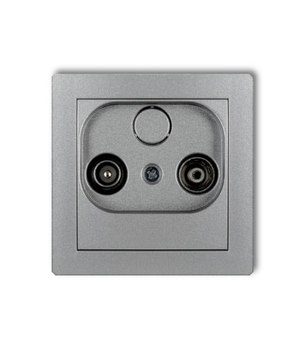 DECO Mechanizm gniazda abonenckiego RTV przelotowego 15dB Karlik 7DG15P