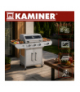 Grill gazowy 3+1 13.5kW Varen 4.0 stal nierdzewna ruszt żeliwny LED pokrowiec Kaminer 19100