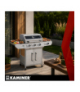 Grill gazowy 3+1 13.5kW Varen 4.0 stal nierdzewna ruszt żeliwny LED pokrowiec Kaminer 19100