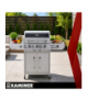 Grill gazowy 3+1 13.5kW Varen 4.0 stal nierdzewna ruszt żeliwny LED pokrowiec Kaminer 19100