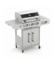 Grill gazowy 3+1 13.5kW Varen 4.0 stal nierdzewna ruszt żeliwny LED pokrowiec Kaminer 19100