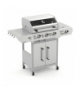 Grill gazowy 3+1 13.5kW Varen 4.0 stal nierdzewna ruszt żeliwny LED pokrowiec Kaminer 19100