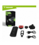Lampka rowerowa LED 1300lm, USB-C, zestaw przednia + tylna, mocna, latarka 5200mAh, Trizand 19107