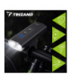 Lampka rowerowa LED 1300lm, USB-C, zestaw przednia + tylna, mocna, latarka 5200mAh, Trizand 19107
