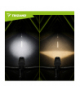 Lampka rowerowa LED 1300lm, USB-C, zestaw przednia + tylna, mocna, latarka 5200mAh, Trizand 19107