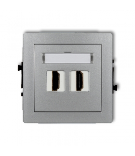 DECO Mechanizm gniazda podwójnego HDMI Karlik 7DHDMI-2