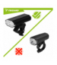 Lampka rowerowa LED 1300lm, USB-C, zestaw przednia + tylna, mocna, latarka 5200mAh, Trizand 19107