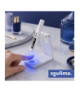 Lampa UV LED przenośna + holder MINI 3W LCD USB-C do paznokci, Soulima 19102