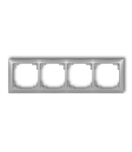 DECO Ramka uniwersalna poczwórna z tworzywa DECO Soft Karlik 7DRSO-4