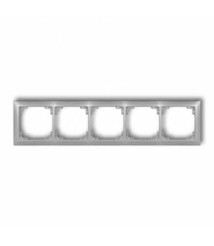 DECO Ramka uniwersalna pięciokrotna z tworzywa DECO Soft Karlik 7DRSO-5